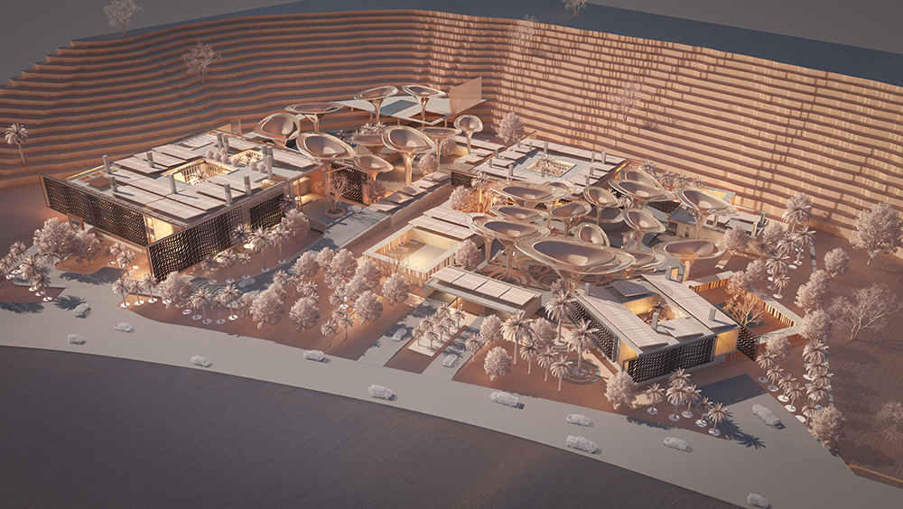 A residential complex in the Empty Quarter in Riyadh
